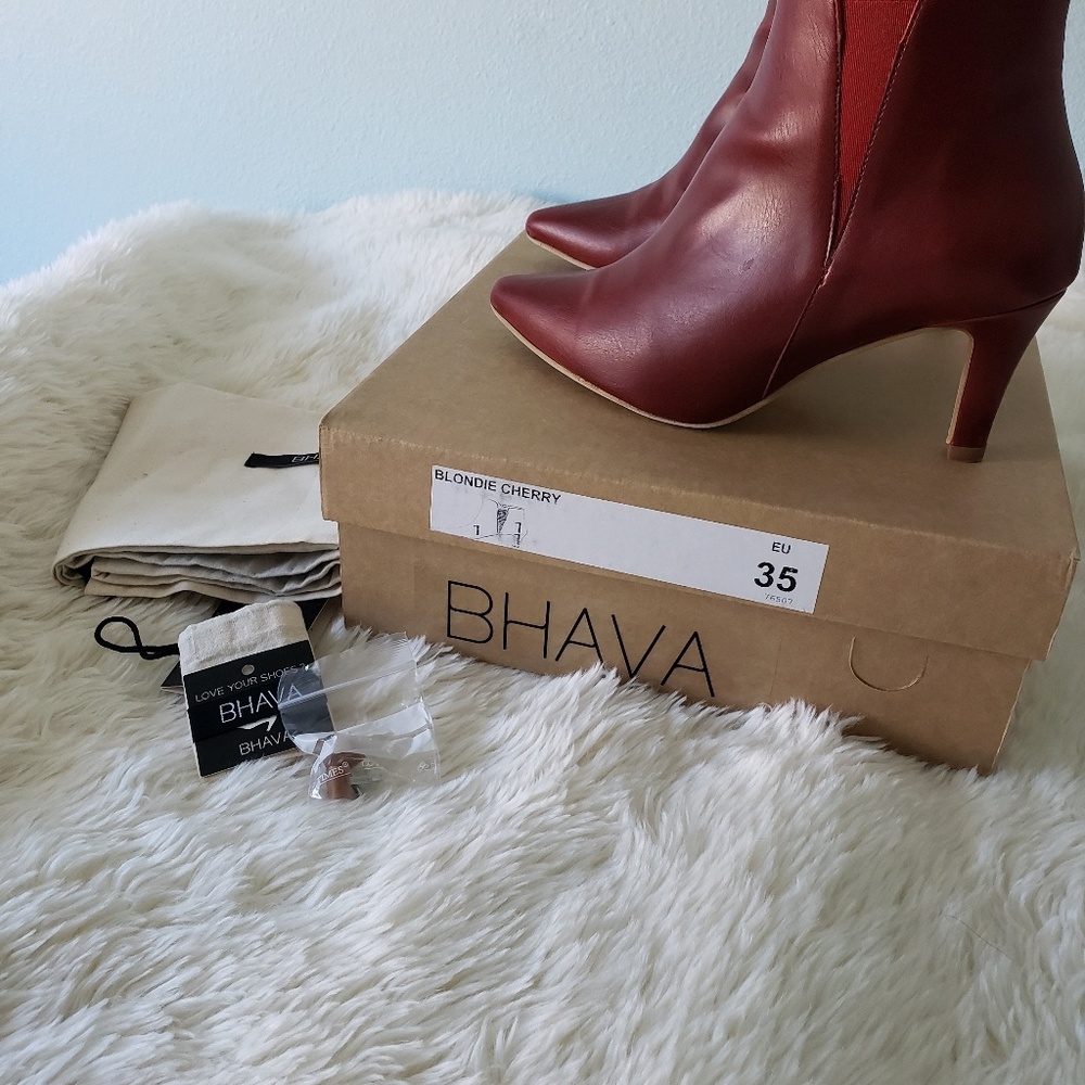 Bhava Blondie *vegan* booties, size 35/5. - Picture 2 of 5